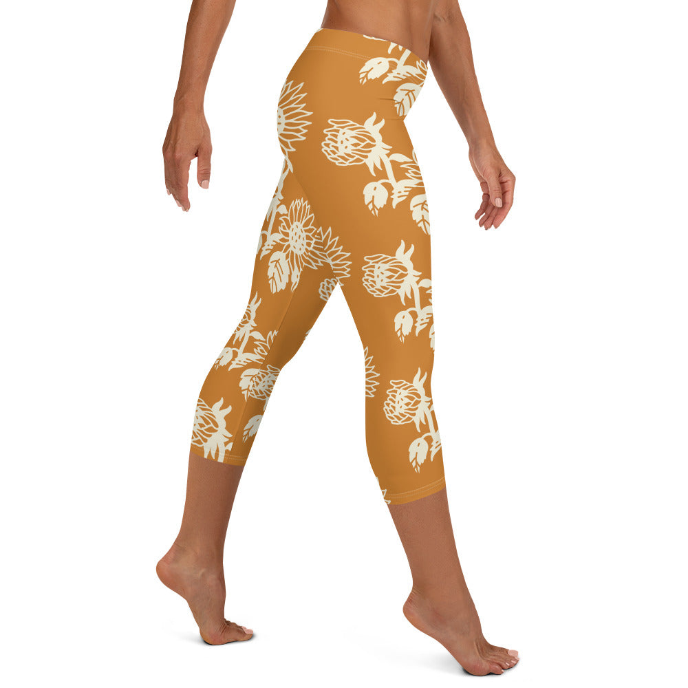 All tan Capri Leggings