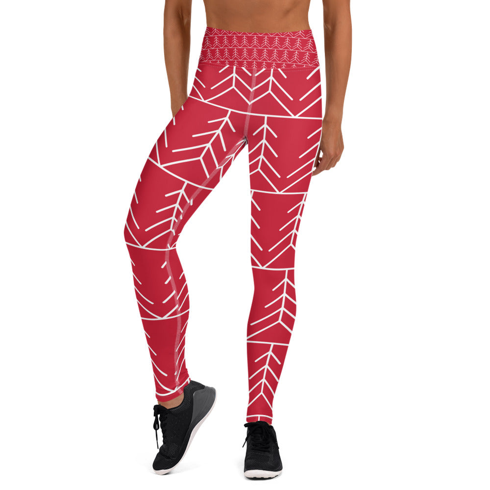 Buy All about the Red Yoga Leggings - Comfort and Style at DIANES DELIGHT FUL PRINTS