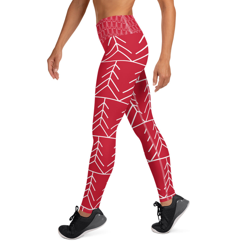 Buy All about the Red Yoga Leggings - Comfort and Style at DIANES DELIGHT FUL PRINTS