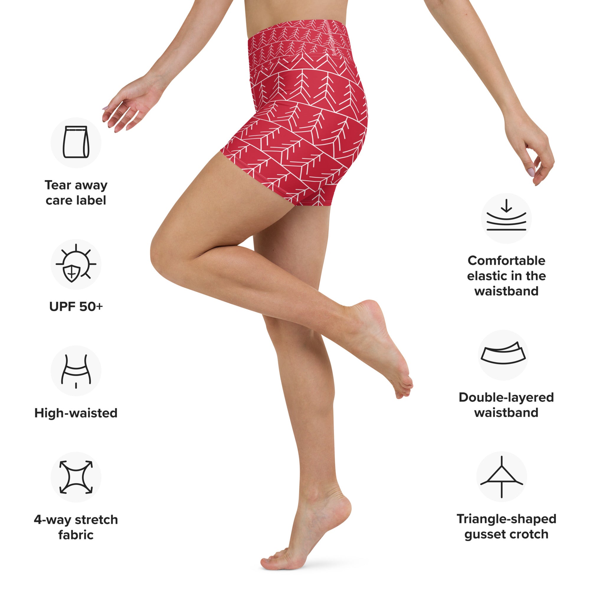 Buy All about the Red Yoga Shorts - Comfort and Performance 