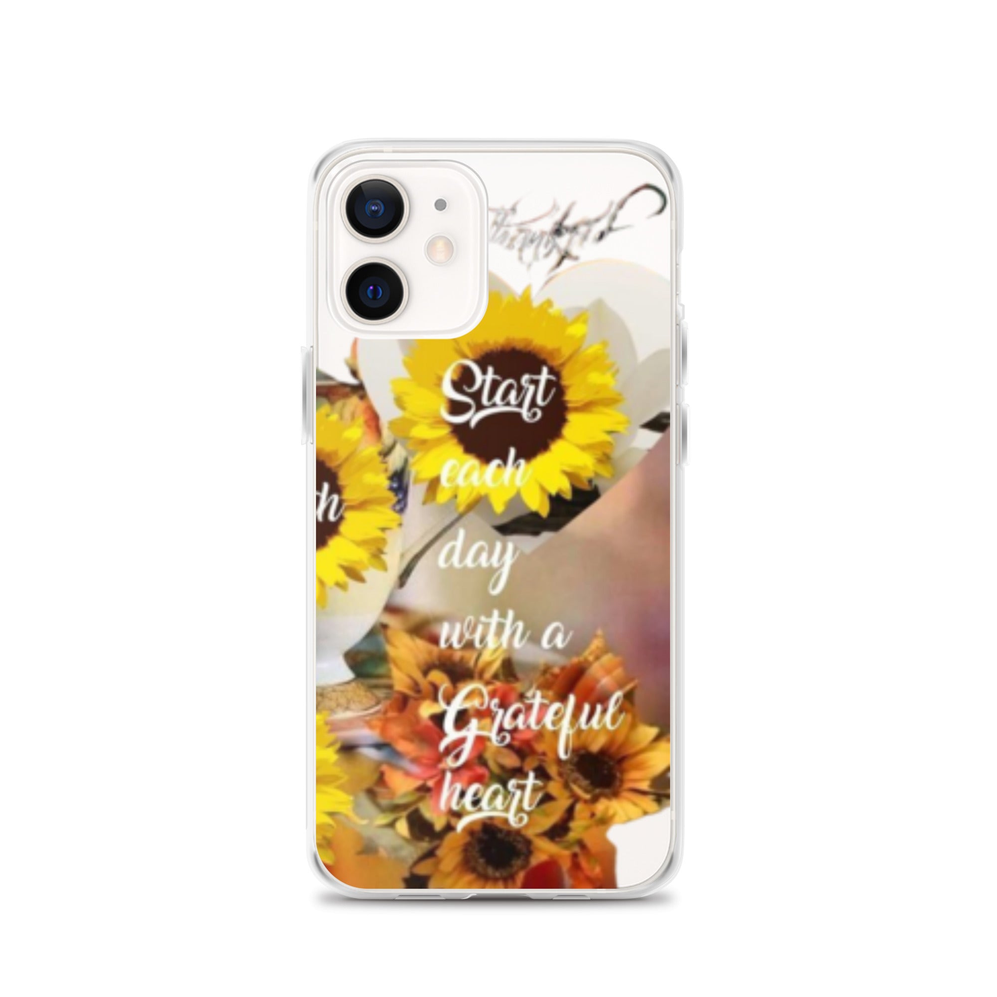 Start each day with a Grateful Heart Clear Case for iPhone®