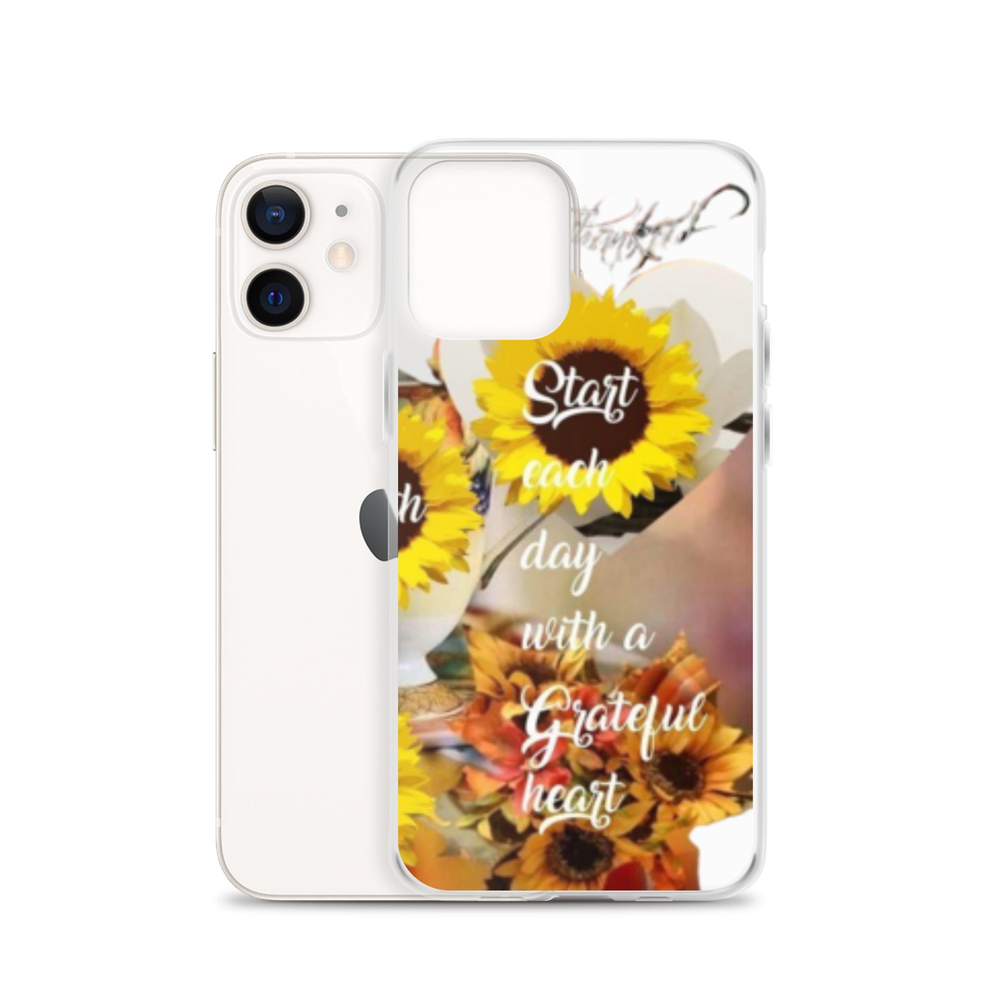 Start each day with a Grateful Heart Clear Case for iPhone®