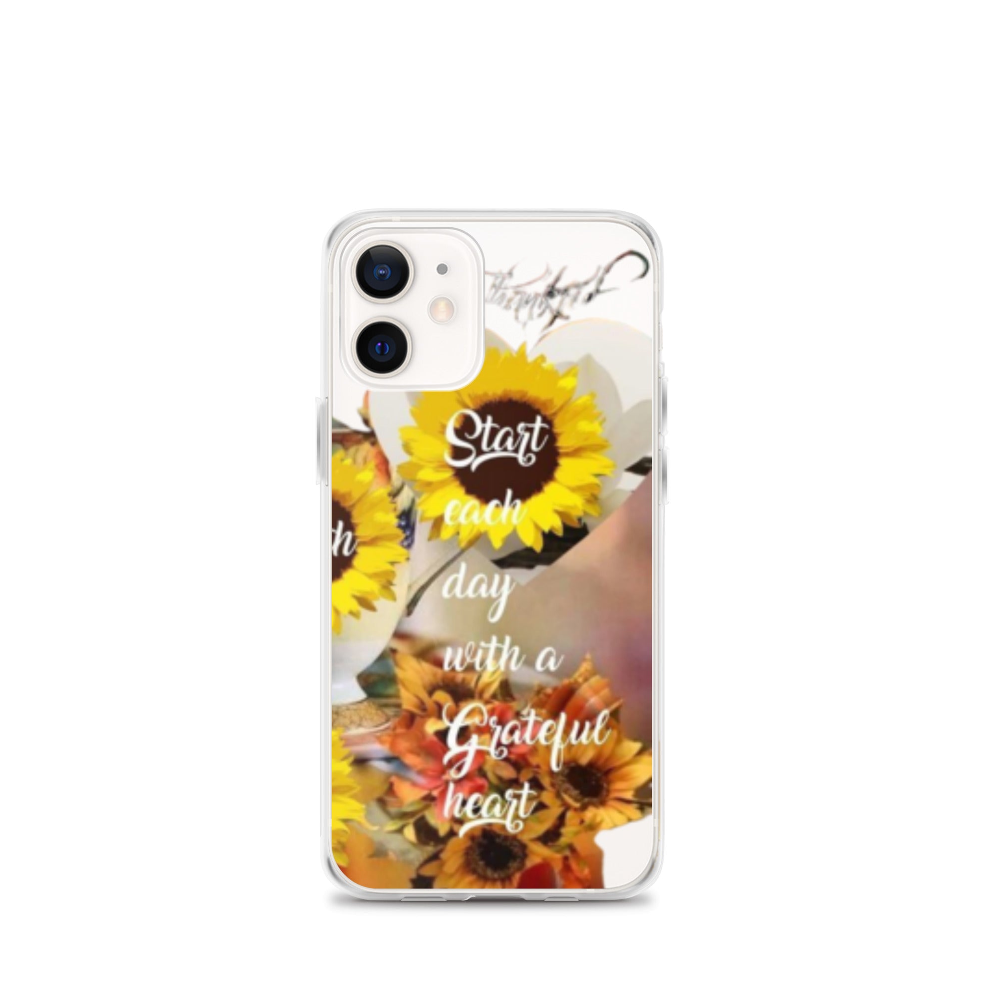 Start each day with a Grateful Heart Clear Case for iPhone®