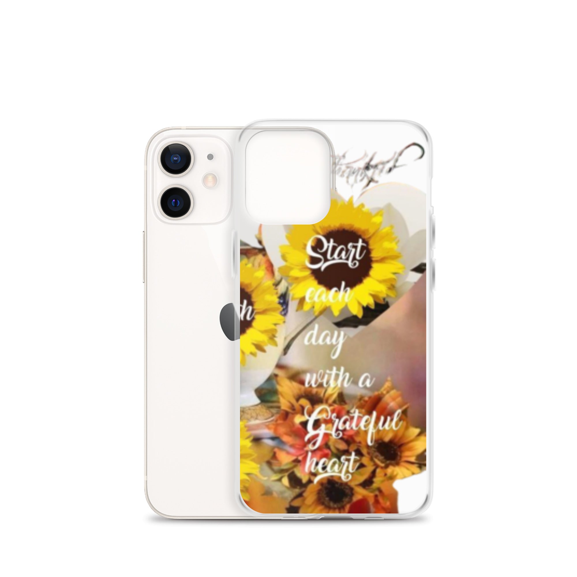 Start each day with a Grateful Heart Clear Case for iPhone®