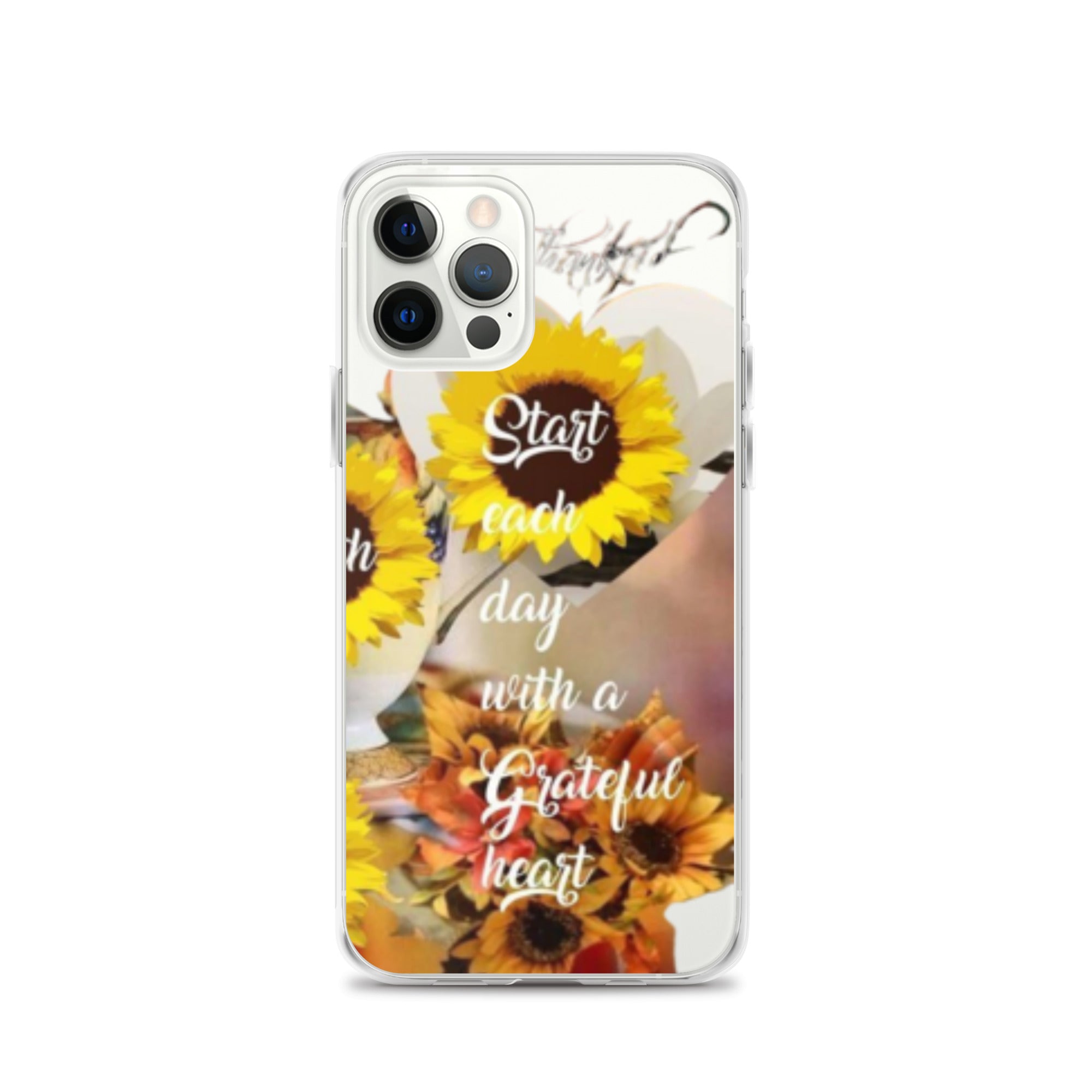 Start each day with a Grateful Heart Clear Case for iPhone®