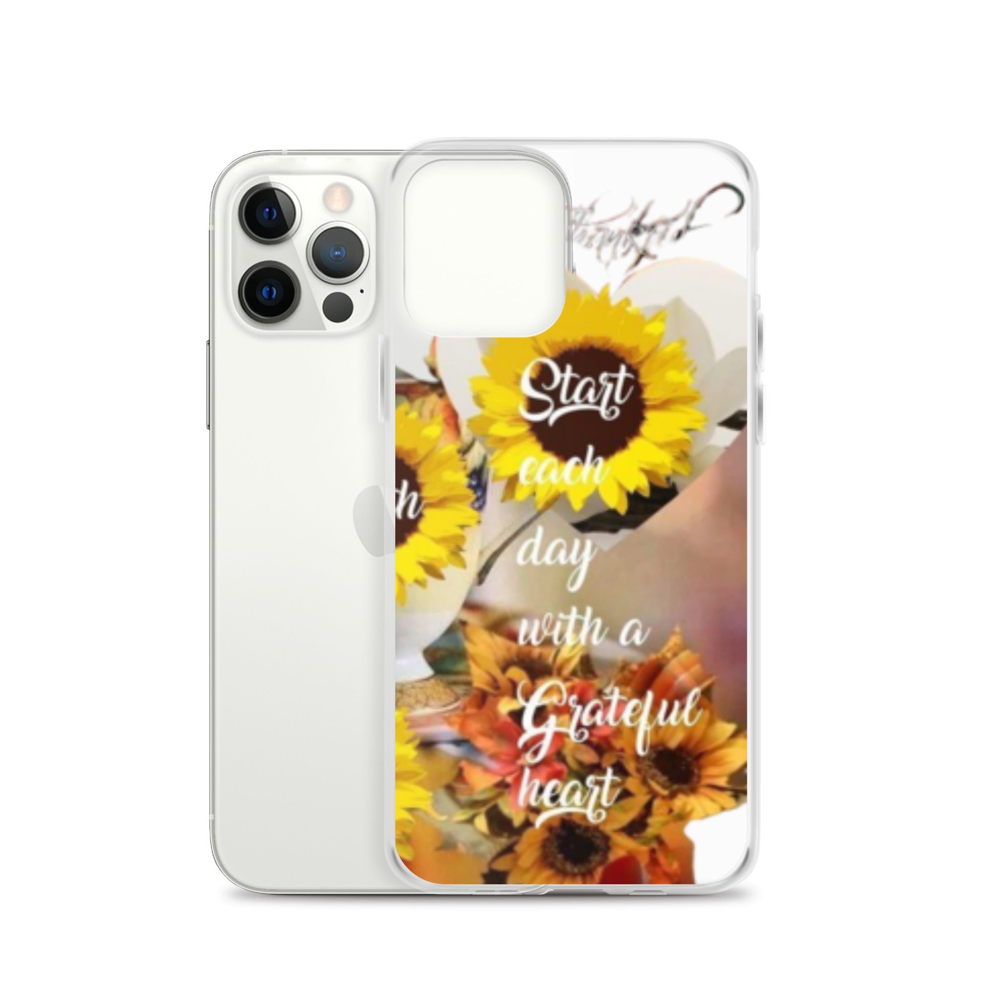 Start each day with a Grateful Heart Clear Case for iPhone®