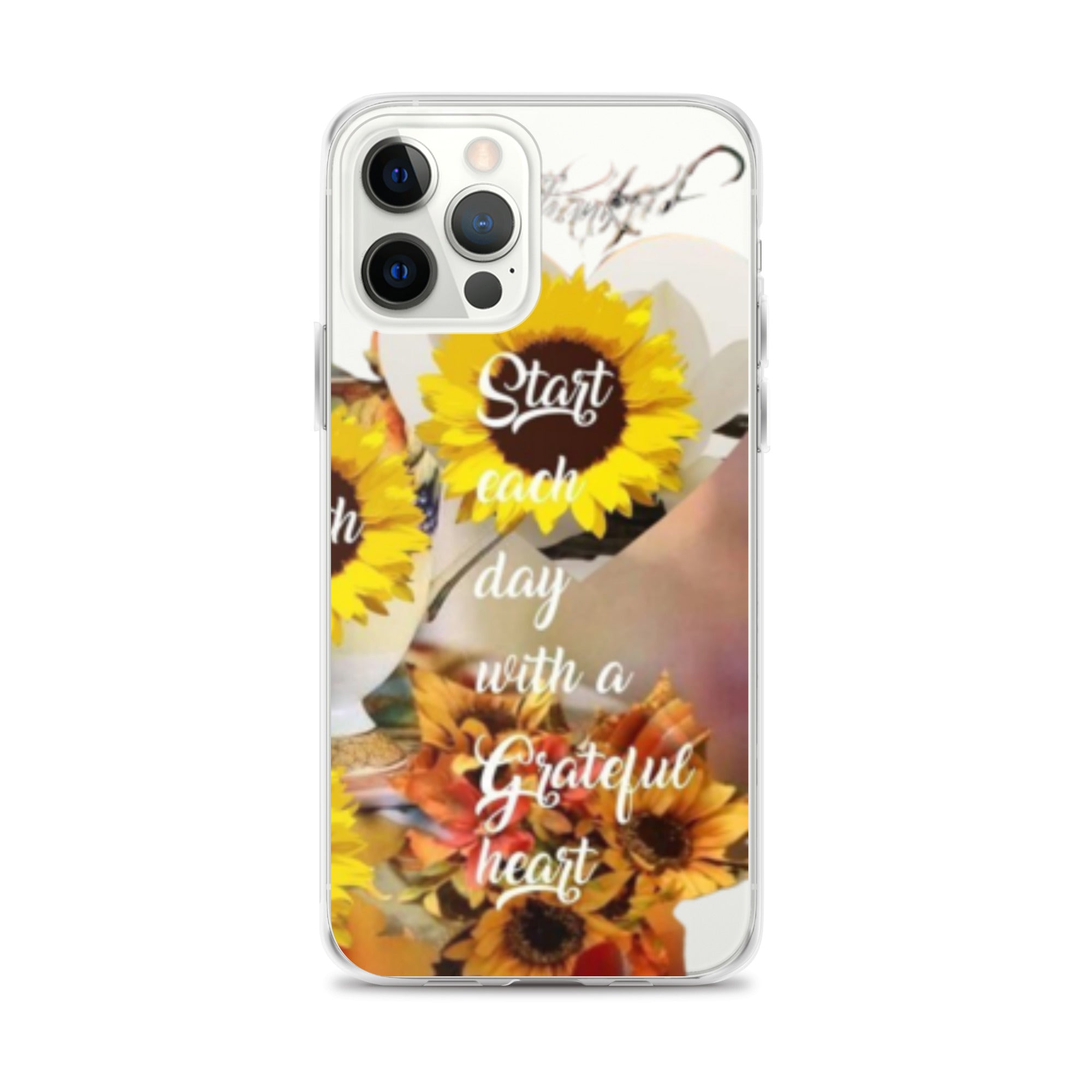 Start each day with a Grateful Heart Clear Case for iPhone®