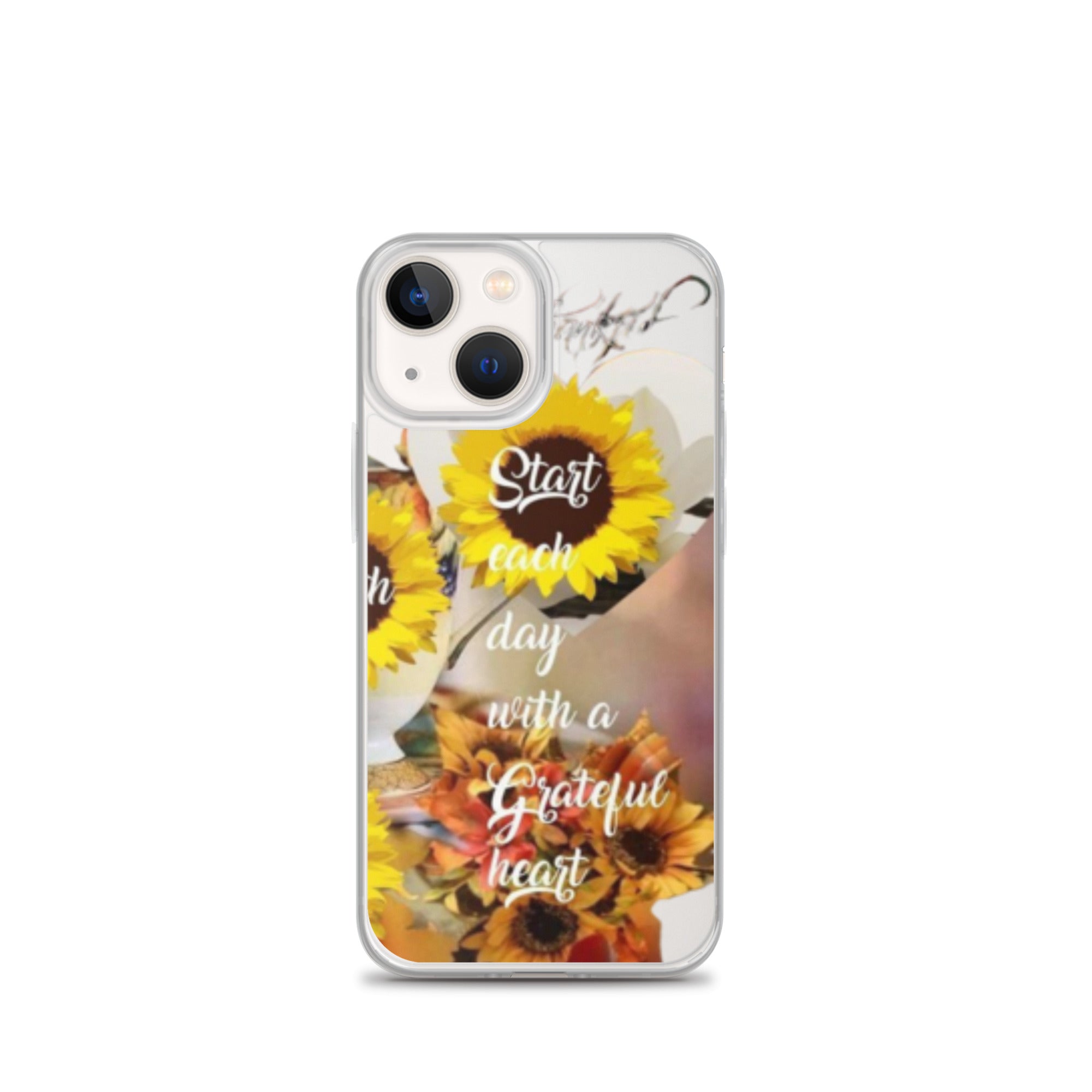 Start each day with a Grateful Heart Clear Case for iPhone®