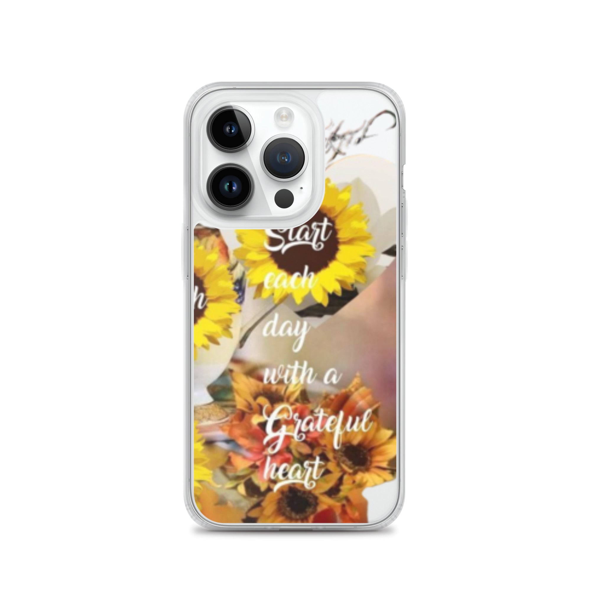 Start each day with a Grateful Heart Clear Case for iPhone®