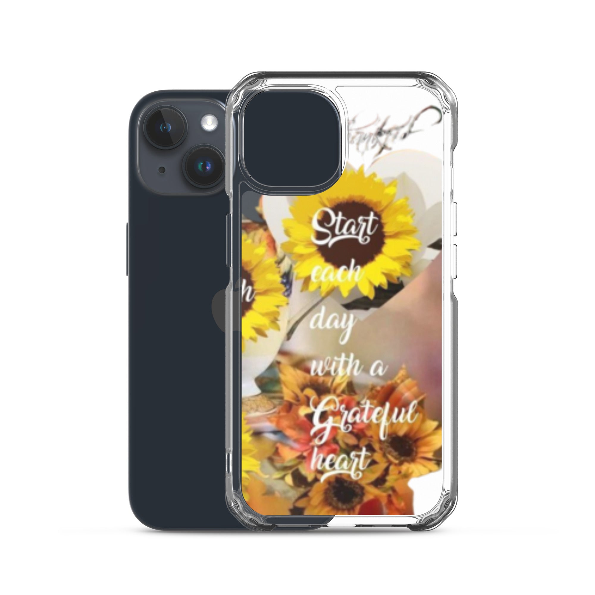 Start each day with a Grateful Heart Clear Case for iPhone®